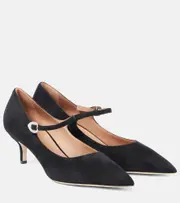 [Malone Souliers] Malone Souliers x Tabitha Simmons Kate 45 suede pumps AU 8 black