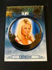 2019 Benchwarmer AUBRIE LEMON Holiday ORNAMENT Gold Foil Variant/5 PLAYBOY Sexy