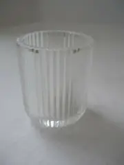 Acrylic Gargle Cup Clear Lucite Ribbed New