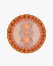 185' Round | Machine Washable Runner Rug | Kid & Pet Friendly | Indoor Rug | Justina Blakeney Hilma Sunset Tufted Rug | Ruggable