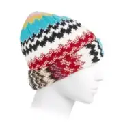 $265 Authentic New Missoni Zig Zag Wool Blend Beanie Hat Turban Red White Black