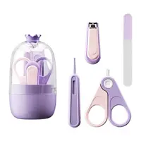 在飛比找momo購物網優惠-【寶寶用品】嬰幼兒安全指甲剪護理4件組-附收納盒(周歲 彌月