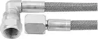 BRAIDED STEEL BRAKE CLUTCH LINE 10"L #4 -90 END #4-STR END TEFLON LINER (LOT 10)