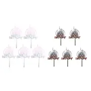 5pcs/set Castle Acrylic Cake Toppers Decorative Christmas Holiday Party
