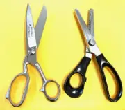 2-PCs Set of 8" Pinking Shears and 8" Tailor Scissor High Grade Steel