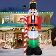 10 Feet Giant Christmas Inflatables Decorations Outdoor Blow up Nutcracker Holds