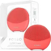 FOREO LUNA 4 mini Face Cleansing Brush & Face Massager - Premium Face Care - Enhances Absorption of Facial Skin Care Products - Simple Skin Care Tools - For All Skin Types- Pearl Pink
