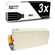 3x Eurotone Cartridge Black for OKI C-710-CDTN C-711-DN C-711-N