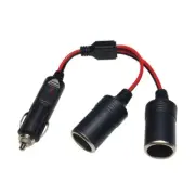 Male to Double Female Connector Y Splitter Cigarette Extension Cable