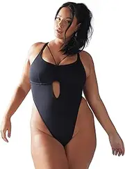 [Savage X Fenty] womens Curve Alert BodysuitDance Leotards and Unitards, Black Caviar, 1X