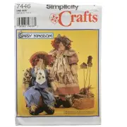 Simplicity Sewing Pattern 7446 DAISY KINGDOM 24" Dolls and Clothing