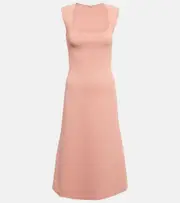 [Stella McCartney] Stella McCartney Square-neck midi dress AU 6 pink