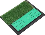 Golf Hitting Training Mat Anti Slip Swing Practice Rug with Fake Grass for Home Office Outdoor Daily Training