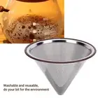 Pour Over Coffee Dripper Stainless Steel Coffee Filter Paperless Reusable Met.