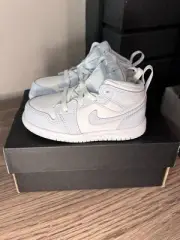 NEW Baby Toddler Air Jordan 1 Mid TD Shoes Cobalt Bliss FD8782-400 - Size 7C