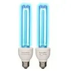 UV Light Bulb, UV-C Light Bulb 25 Watt E26 Base, One Bulb Ozone and One Bulb ...