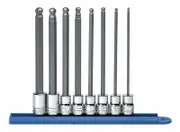Gearwrench 80573 - In-Hex Socket Set 8 Piece Metric (long/Ball End)