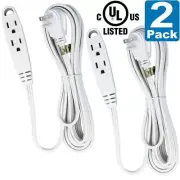 12-Feet 3 Outlet Extension Cord, ANKO [UL Listed] 16/3 SPT-3; Triple Wire Ground