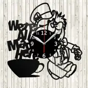 Alice in Wonderland Vinyl Record Wall Clock Decor Handmade 4214