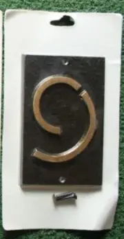 Frank Lloyd Wright Brass/Gold Tone #9 House Apartment Number