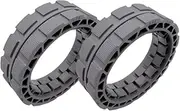 Wheel Tire, Compatible for ECOVACS DEEBOT OZMO X1 Omni / T10 Turbo / T10 Plus / T20 Robot Vacuum Cleaner Accessory Spare Parts (Color : X1 Tires 1Pair)