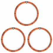 3 BEZEL INSERT FOR 41MM OMEGA SEAMASTER PLANET OCEAN WATCH ORANGE TOP QUALITY