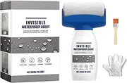 Transparent Waterproof Adhesive - Waterproof Agent Spray,with Brush and Gloves, High-Adhesion, Repair Materials for Basement Cracks Gutters Concrete Shed