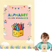 Alphabet Tracing Book, Reusable Tracing Books for Kids, Educational Preschool Learning Activities for Classroom School Home Travel Entertainment