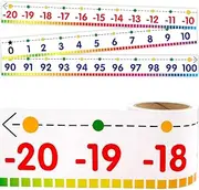 Number Line Bulletin Board Border -20 to 100 Number Line for Classroom Wall Classroom Decoration Set 36ft 1 Roll for Math Classes