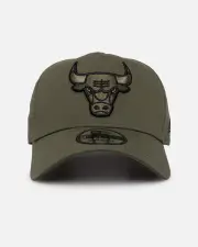 [New Era] New Era Chicago Bulls 'Olive/black' 9forty A-frame Snapback Olive/black - Size ONE ONE Olive/Black