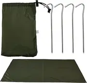 Camping Tarp, Waterproof 2.2m×1.5m 420d Oxford Cloth Tent Footprint, Moistureproof Ground Sheet, Multifunctional Lightweight Rain Fly Sun Shelter for Hiking Backpacking Picnic