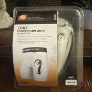 Shock Doctor Core Medium 32-34 Compression Shorts Men’s Bioflex Cup White New