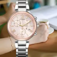 在飛比找momo購物網優惠-【CITIZEN 星辰】亞洲限定款 光動能時尚計時腕錶 43