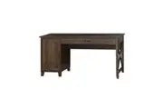 Maestro Furniture Cairo Large Wooden Computer Study Home Office Task Desk 150cm Dark Walnut