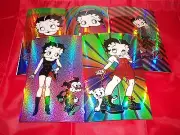 BETTY BOOP Series 2 Oversized Refractor Complete Sticker set