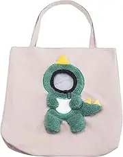 Folpus Cat Carrier Tote Bag Cat Handbag with Adjustable Shoulder Strap for Small Dogs and Cats Cute Pet Carrying Chest Bag Show Head, Dinosaur L