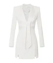 tuxedo mini dress IT40,IT44,IT42 ivory
