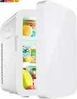 Mini Fridge for Bedroom - Portable 13L/12 Can Electric Plug in Cooler & Warmer f