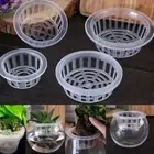 Plastic Mesh Pot Net Cloning Basket Hydroponic Aquarium Insert Plants Growth