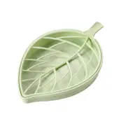 10Pcs Leaf Shape Soap Holder Non Slip Stand Case Box Toilet Shower Tray Draining Rack Bathroom Gadgets