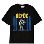 HOT KAOS ACDC - WHO MADE WHO / T 恤高級金屬搖滾 BY H&M HITAM OVERSI