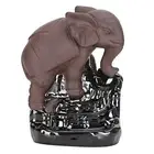 Elephant Backflow Incense Holder Burner Ceramic Aromatherapy Office Decoration