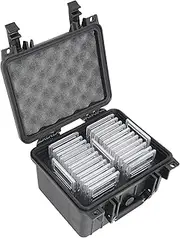 Case Club 25-41 Graded Card Slab Carrying Case - Slotted Storage Fits PSA/BGS/FGS Graded Slabs - Sports/Trading Collector Box for Graded Cards - Travel Holder for Slabs/Sleeves/Loose Cards