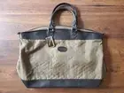 Vintage Yves Saint Laurent Travel Shoulder Bag Made In Taiwan Tan/Dark Brown