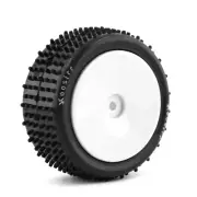1/10 Rc Buggy Wheels & Rubber Spike Tires Set For Team Associated rc10