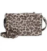 Nordstrom $99 Ronan Leopard Print Small Leather Crossbody Bag or XL Wallet NWT