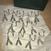 Williams-Sonoma Vintage Set Of 12 Pea Pod Napkin Rings NWT