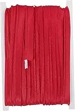 uxcell Maxi Piping Bias Tape, 20 Yards Piping Trim with Cord Satin Binding Lip Cord Trim Fit for Sewing Garment Webbing Trimming Crafts Decorating - (Red)