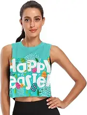 [Joisal] Purple Hydrangea Lavender Tank Top for Women Athletic Sleeveless Yoga Running Gym Womens Sports Tops S-XXL