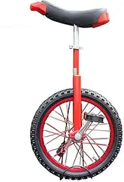 Small 14"/16"/18" Wheel Unicycle for Kids/Boys/Girls, Perfect Starter Beginner Uni-Cycle, Large 20" Unicycle for Adult/Men/Women/Big Kids, Red Durable TDF